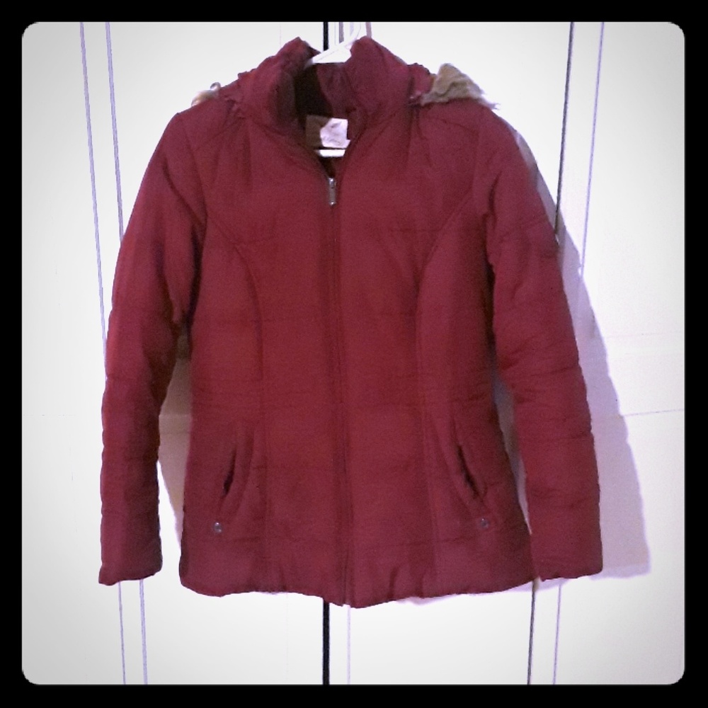 Maroon size small faded glory winter coat